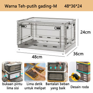 box Storage Box Folding Container Box serbaguna Pakaian box penyimpanan yang kokoh dan tahan lama