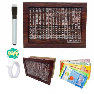 Money Box Piggy Bank Wood Money Bank Reusable Money Box with Saving Money Goals Counter Money Storage Bank 存钱罐