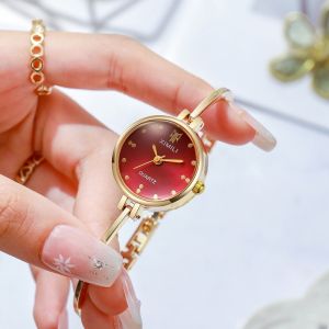 XIJIBAN Square-shaped Dial Pearl Watch Open Design Adjustable Bracelet Watch Creative Luxury Wristwatch for Women