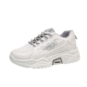 Sepatu Sneakers Wanita Kekinian Full Karet Kombinasi Kulit PU premium SK 296