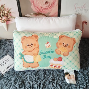 💥หมอนเด็กใหม่💥 หมอนระบายอากาศ สำหรับเด็ก 6 เดือนขึ้นไป ด้านในเป็นใยสังเคราะห์【ขนาด 50x30x7 ซม.】หมอนหนุนสำหรับเด็ก ช่วยทำให้หลับสบาย 🌈พร้อมส่ง🌈