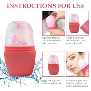 DFANCCIE Ice Facial Massager dan Ice Facial Roller Wajah untuk Kulit Lebih Kencang dan Kencang Alat Pemijat Wajah 3D