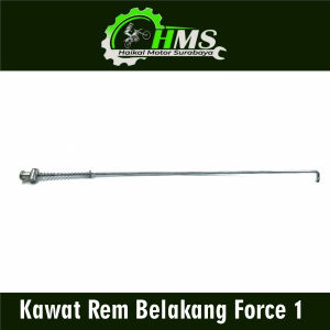 Kawat Rem Belakang Force 1 - Tiang Lidi Pedal Rem Rim Brake Rod Mur Per Peer Pir Yamaha FIZR FIZ F1ZR F1Z Crypton Vega Lama Old Veg