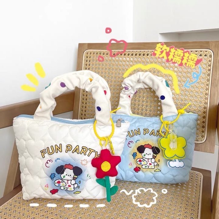 IMPORT MINI KOREAN BAG FUNNY PUFFY TOTE BAG TAS WANITA