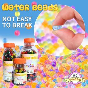 Mainan Anak Magic Ball Rendaman Air Bola Kristal Water Beads Ukuran Kecil Sedang Besar Jumbo Hydrogel Bola Rendaman Jelly Bola Air Multifungsi Murah Media Tanam Jelly Sensory Anak Toddler Bola Kristal Warna Warni