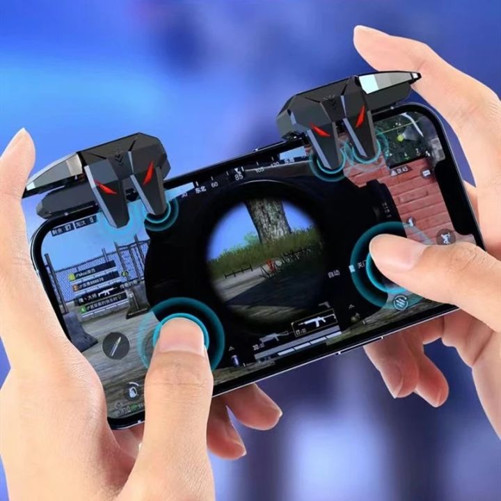 BlueWow G21 Mobile Game Trigger for PUBG Phone Gaming Controller Alloy Gamepad Joystick Aim Shooting L1R1 Key Button