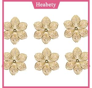 Heabety 50 cái bộ Đồ Nư Hoa Thủ công mỹ nghệ quyến rũ kết nối tự làm mặt dây chuyền đồ trang sức phát hiện