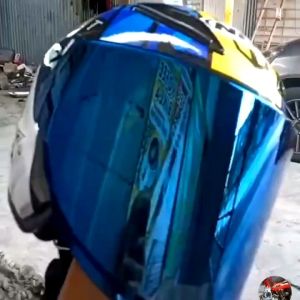 Kaca Visor Venom NHK R6 R 6 FLAT Iridium Silver Blue Gold Chrome Biru Emas
