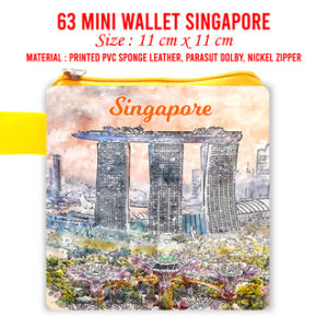 Singapore Dompet Landmark Souvernir Oleh Oleh Mini Wallet Negara Dompet Panjang Pouch Mouse Pad