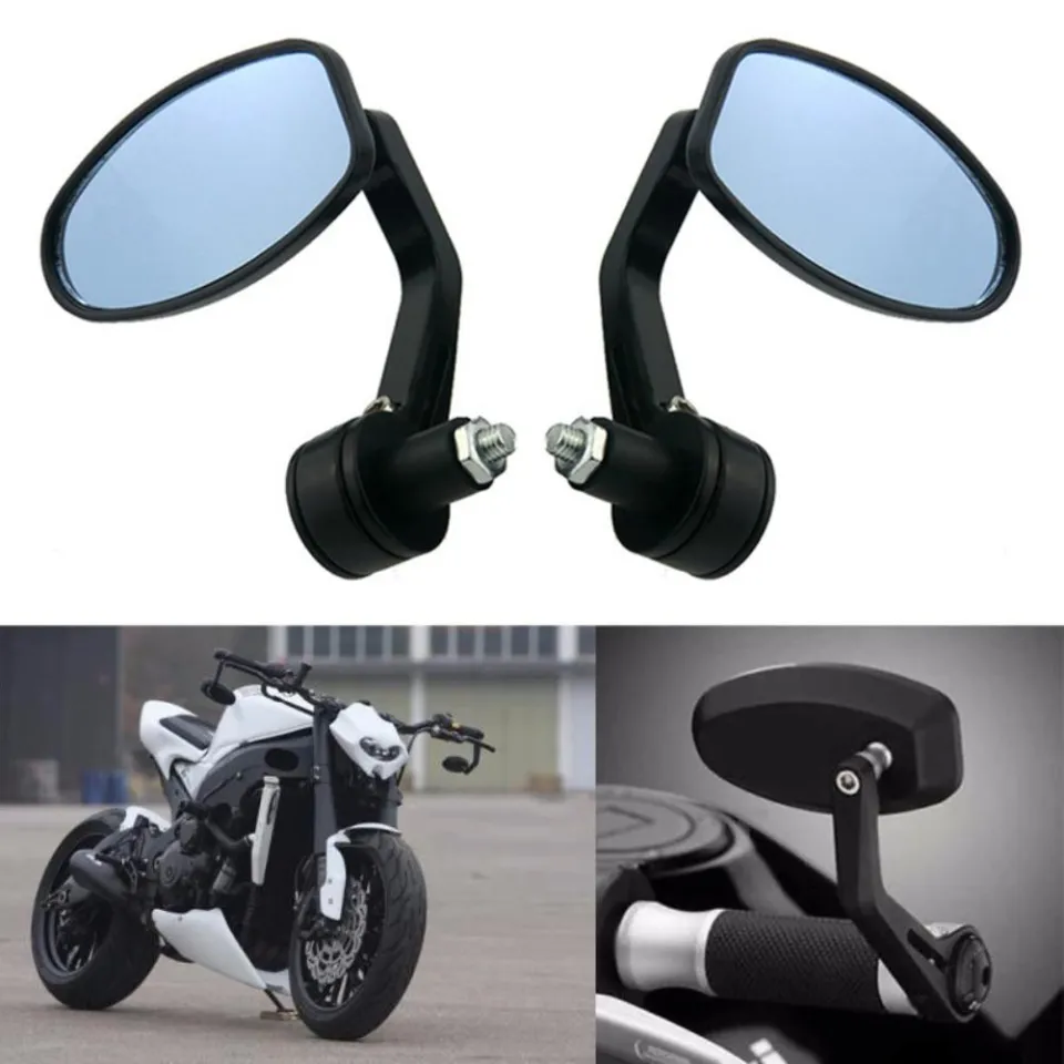 Suke 7/8 Universal Motorcycle Mirrors Rear View Handle Bar End Rearview  Side Mirror For Cafe Racer for BMW DUcati Aprilia Victory