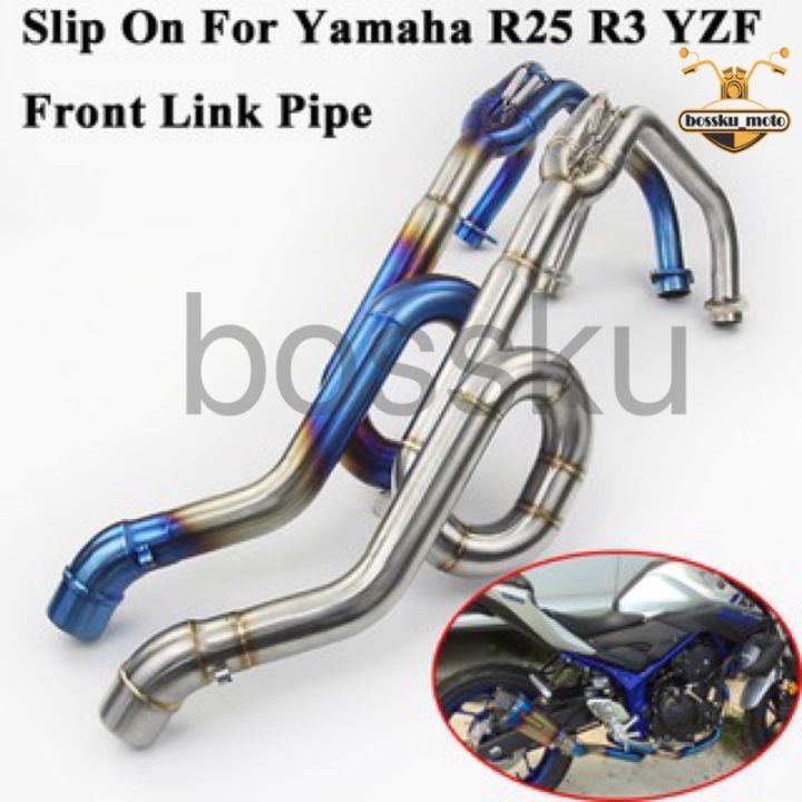 R25 MT25 FULL SYSTEM LINK PIPE EXHAUST MANIFOLD PIPING (STRAIGHT/U-TURN ...