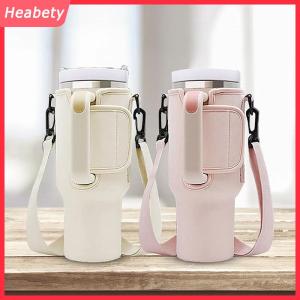 Heabety 40oz chai nước tàu sân bay túi có thể điều chỉnh dây đeo vai cốc cốc tay áo màu rắn giữ chai cho Đi Bộ Đường Dài Ngoài Trời