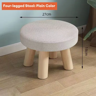 Ditto Solid Wood Vanity Chair Home Makeup Chair Wooden Stool Chair With Cushion Cute Chair Stool Shoe