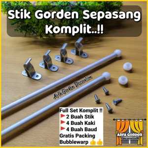 Stik Gorden Ikat Pita Kupukupu Lebar 40cm Sepasang Fullset