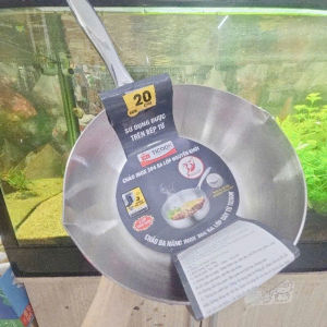 Chảo sâu inox 304 Ticook 3 đáy quánh inox sâu lòng nguyên khối dùng được mọi loại bếp