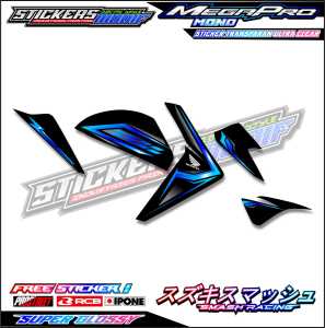 STRIPING VARIASI HONDA MEGAPRO MONO/ STICKER LIST VARIASI MOTOR HONDA MEGAPRO MONO