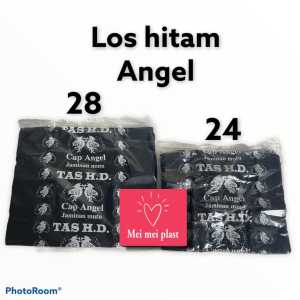 KANTONG PLASTIK/KANTONG KRESEK LOS HITAM/KANTONG PLASTIK HITAM BESAR SAMPAH HD ANGEL UK 24 28 220 GRAM TERMURAH BERKUALITAS