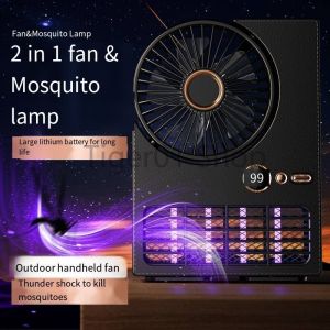 2-in-1 Mosquito Killer Fan Electric Insect Trap Mini Desk Fan for Home Camping Outdoor Use