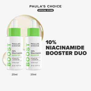 Paulas Choice 10% Niacinamide Brightening Booster Serum Duo - Minimizes Pore Size Corrects Uneven Skin Tone Softens Fine Lines