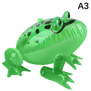 [tianjunmaoyi] Glowing Inflatable Green Bouncing Frog Toad Ballon Jungle Animal Toy Funny Kids Party Gift Birthday Wedding Decoration