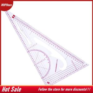 【COD】🔥🔥🔥 1:3 1:4 1:5 Clothing Drawing Plate Making Ruler Tailor Sewing Patchwork Tool Triangle Ruler for Measuring Cloth Sewing Tool