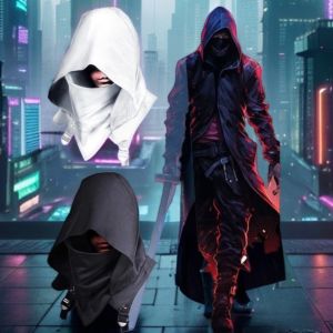 WARM STOP Cowl Style Medieval Hooded Cloak Hat Role-playing Ethnic Vintage Pirate Cosplay Cap Costume Props Black Cyberpunk Assassin Cosplay Cape Scarf Halloween Party