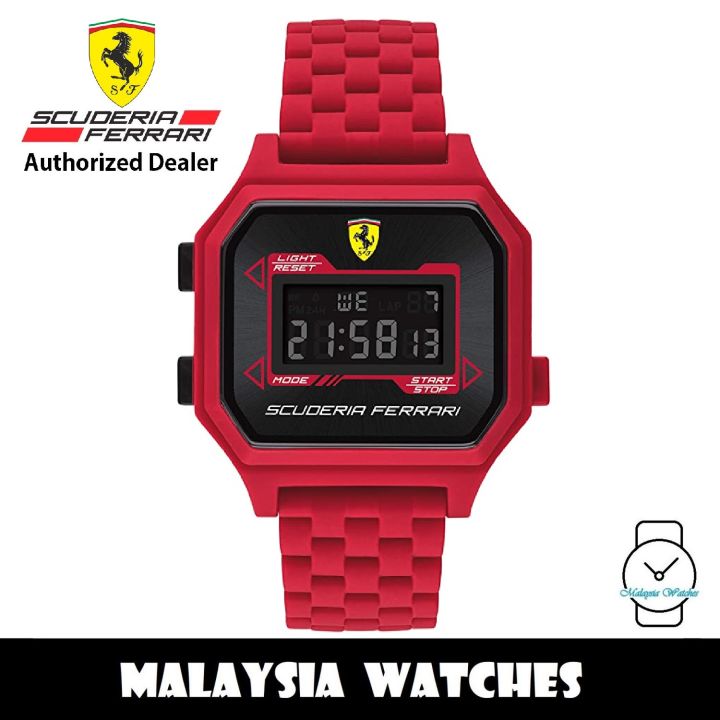 100 Original Scuderia Ferrari 0830746 Digidrive Quartz Digital Silicone Watch 830746 2 Years Warranty Lazada Lazada