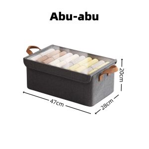 【dengan penutup】tahan debu storage box Lipat kotak penyimpanan baju dengan penutupbox baju box baju kotak penyimpanan Pakaian dalam mainan box penyimpanan serbaguna