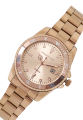 Milliot & Co Victoria Rose Gold Stainless Steel Strap Watch. 