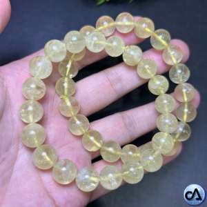 Stone High Quality Lemon Citrine [BUSINESS AND ABUNDANCE] (Brazil) Authentic Natural Crystal Bracelet