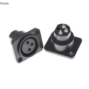 【Special price】Huan 2pcs XLR Female Jack 3 Pin 3-Pole Panel Mount Chassis Socket Connector