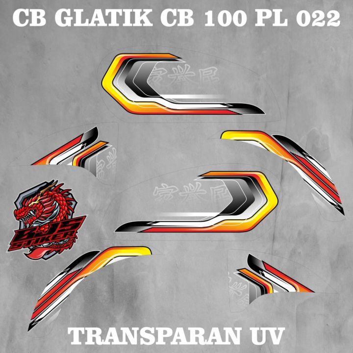 stiker striping sticker transparan uv cb 100 cb glatik cb lawas cb ...