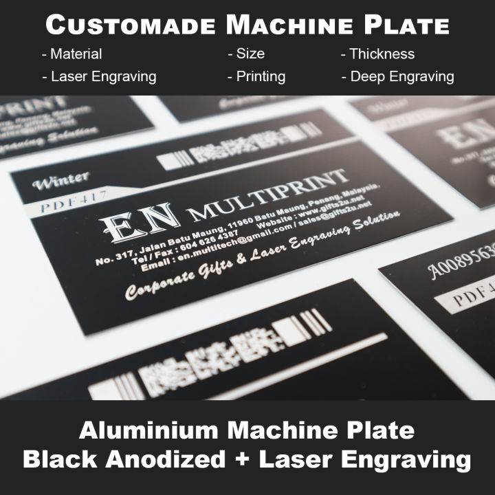 【Customized Machine Plate】Equipment Metal Name Plate Aluminium Plate ...