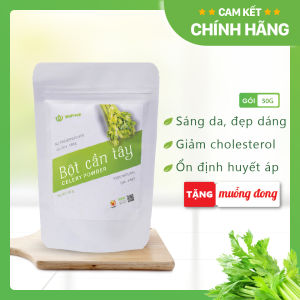 Bột Cần Tây Sấy Lạnh Nguyên Chất Quảng Thanh Túi 50g  - Hỗ trợ giảm cân giảm mỡ bụng giảm mụn giảm gút
