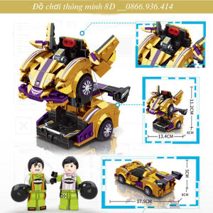 Lego xe đua biến hình robot đồ chơi lắp ráp xe đua mô hình lego đồ chơi trẻ em từ 6 tuổi - Quà tặng sinh nhật bé trai
