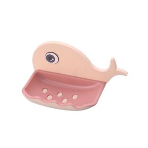 Adzkia35 Tempat Sabun Batang Tempel Model Ikan Paus / Rak Sabun Kamar Mandi / Wadah Sabun karakter
