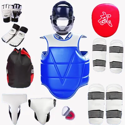 Murang 15 in 1 Taekwondo Set – Protective Gear for Kids & Adults Taekwondo Complete Competition Armor