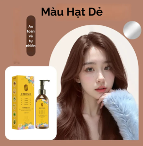Dầu gội nhuộm tóc thảo dược thiên nhiên – Gội là lên màu không hại tóc mượt bóng tự nhiên hương hoa dịu nhẹ 300ML