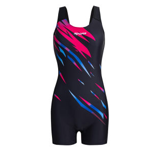 LYSEACIA M-5XL Plus Size Women Athletic Swimsuit 2025 New Sports Boyleg One Piece Swimwear Female Sleeveless Training Swim Suit Padded Fashion Low Back Romper