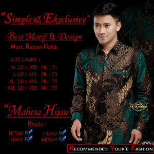 BATIK MAMAS-TERBARU KEMEJA/HEM BAJU BATIK PRIA LENGAN PANJANG PREMIUM MOTIF MAHESA UNGU RSQ007