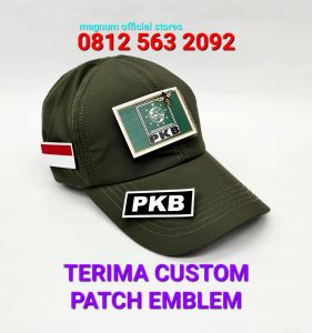 Topi PKB Tactical PDL Bonus Free 3 Emblem Patch Prepet Perekat Velkro Army