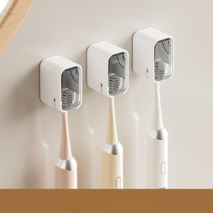 Toothbrush Storage Holder Wall Mounted Dustproof Keep Clean Ideal For Bathrooms Toothbrush Holder​