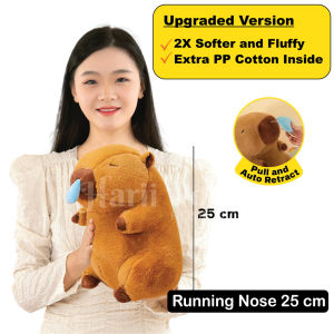 Capybara Plush Running Nose Stuffed Animal Plush Pillow Plush Toy Patung Capybara Plushie Capybara Doll Gift Soft Toy