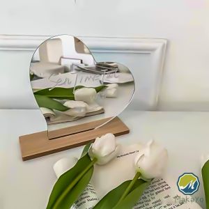 Makayo กระจกอะครีลิค กระจกแต่งหน้ารูปทรงน่ารัก vanity mirror