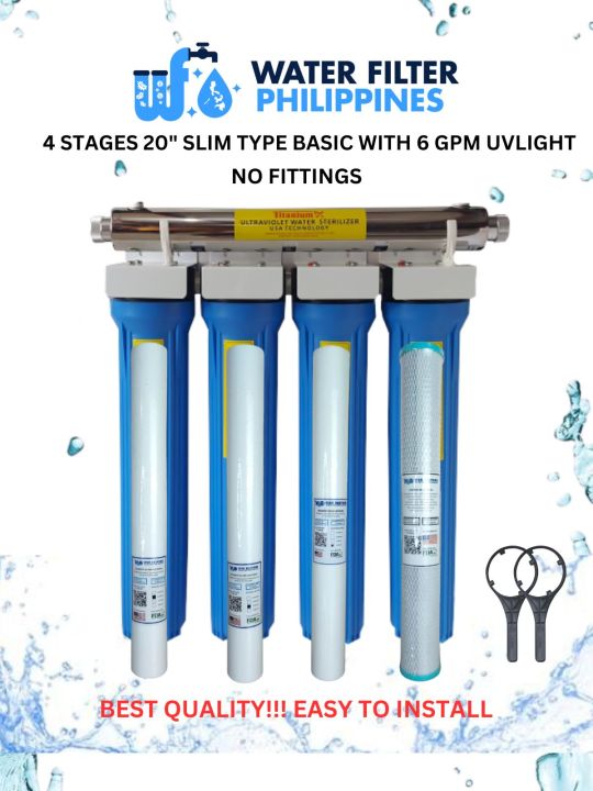 Water Filter 4 Stages Filtration For Centralized With Different 