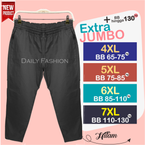 CELANA WANITA DEWASA KANTOR JUMBO BIG SIZE CASUAL PANTS 3XL - 4XL - 5XL - 6XL - 7XL
