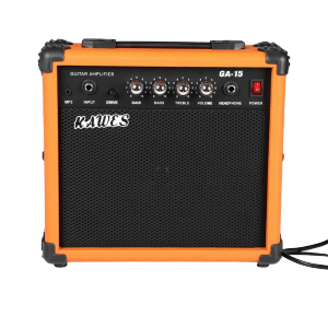 KAWES แอมป์กีตาร์ 15W - ฟังเพลงได้อิสระ เสียงสวย หนาแน่น รับหูฟัง+USB