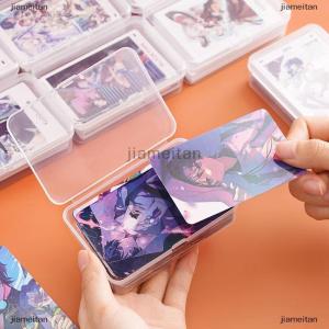 [COD] jiameitan New Transparent Plastic Storage Box Photocards Small Card Storage Box Desk Organizer Box Classification Box Stationery
