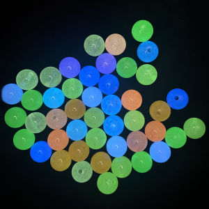 Glow In The Dark Acrylic Beads 6/8/10/12mm Luminous Beads For Jewelry Making DIY Couple Bracelet Necklace