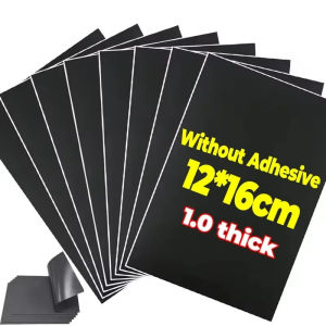 5PCS Writable Rubber Soft Magnetic Sheet Self-adhesive Flexible Magnetic Sticker for Refrigerator Photo Picture Fridge Magnet Storage